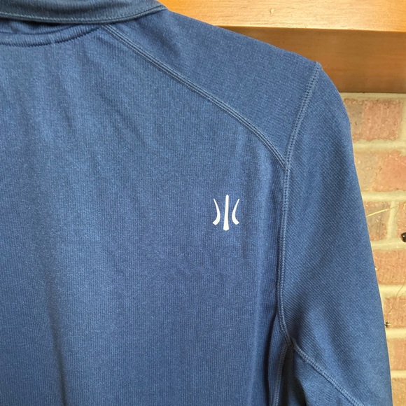Rhone Blue Sequoia Air Pull Over Quarter Zip Athletic Sweatshirt, Size L - Picture 5 of 6